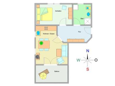 Appartement für 3 Personen (55 m²) in Ostseebad Kühlungsborn 3/10