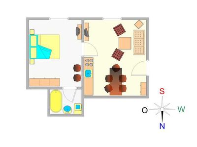 Appartement für 4 Personen (43 m²) in Ostseebad Kühlungsborn 3/9