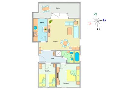 Appartement für 4 Personen (70 m²) in Ostseebad Kühlungsborn 3/10