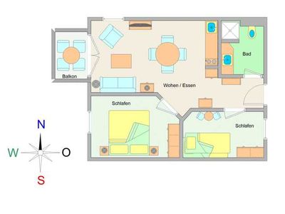 Appartement für 4 Personen (45 m²) in Ostseebad Kühlungsborn 2/10