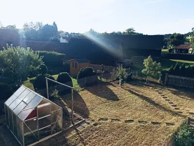 Blick vom Küchenfenster im Obergeschoß
