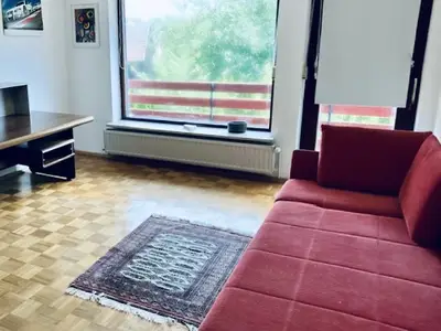 Arbeitszimmer mit Balkon/Chaiselongue