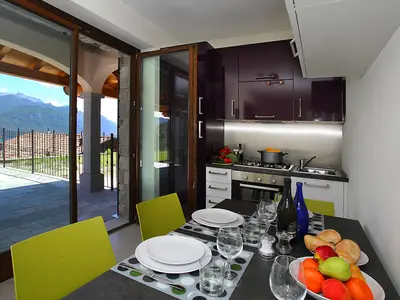 Küche und Essbereich