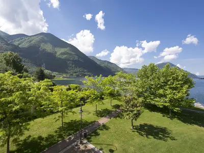 Blick vom Balkon