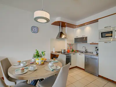 Küche und Essbereich