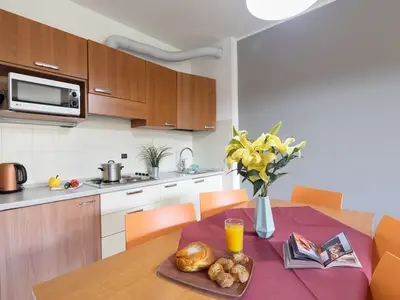 Küche und Essbereich