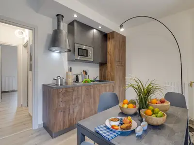 Küche und Essbereich