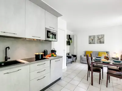 Küche und Essbereich