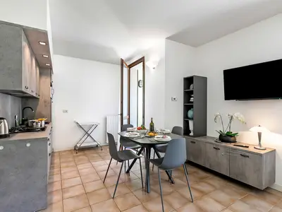 Küche und Essbereich