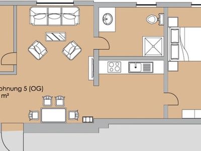 Appartement für 6 Personen (64 m²) in Ribnitz-Damgarten 10/10