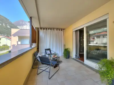 Der Eingang zum Balkon