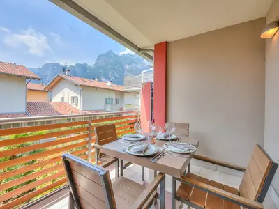 Der Balkon für Momente der Entspannung