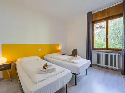 Zweites Schlafzimmer mit 2 Einzelbetten