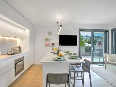 Küche und Essbereich