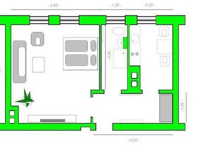 Appartement für 2 Personen (36 m²) in Rostock 2/10