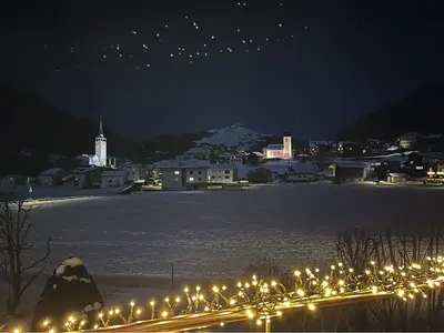Aussicht auf Sagogn im Winter