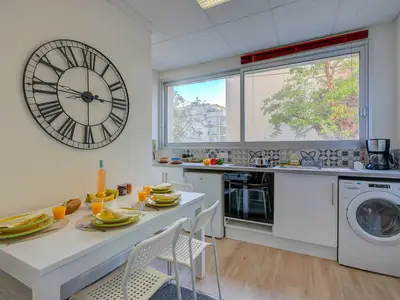 Küche und Essbereich