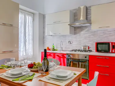 Küche und Essbereich