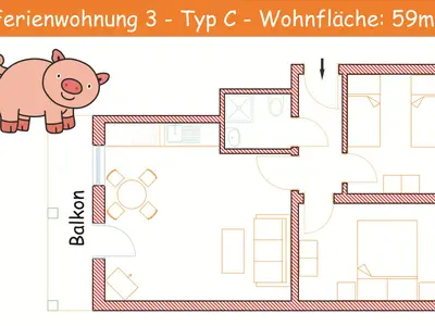 Hardthof Sauerland - Ferienwohnung Typ C