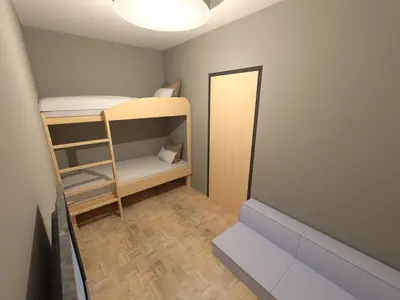 Kinderzimmer mit Stockbett