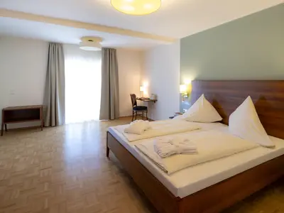 Suite Seeblick Schlafzimmer mit Balkon