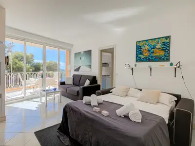 Schlafsofa (Schlafbereich für Studio)