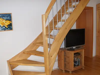 Stiege zum Dachgeschoß