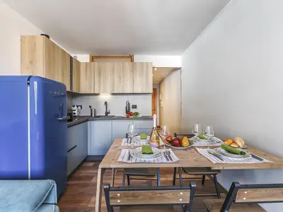 Küche und Essbereich