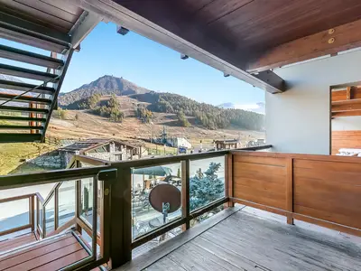 Direkter Blick auf die Skipisten