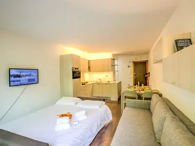 Schlafsofa (Schlafbereich für Studio)