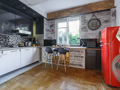 Küche und Essbereich