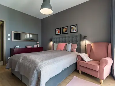 Das Schlafzimmer mit Blick auf den Balaton