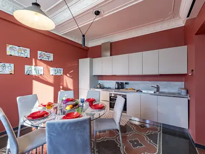 Küche und Essbereich