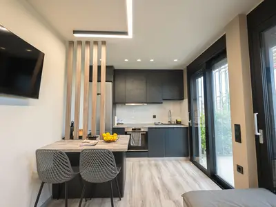 Küche und Essbereich