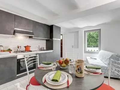 Küche und Essbereich