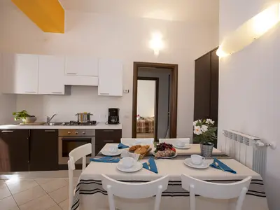 Küche und Essbereich