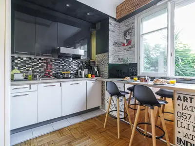 Küche und Essbereich