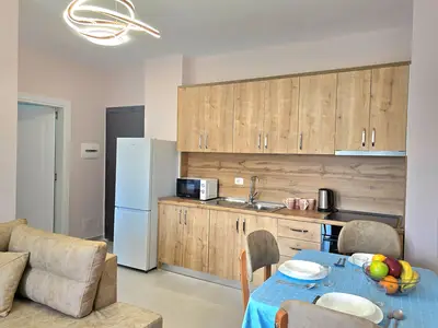 Küche und Essbereich