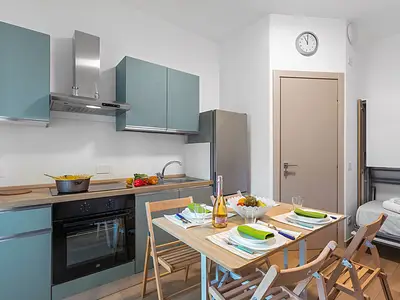 Küche und Essbereich