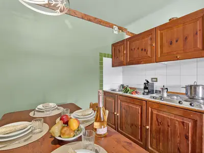 Küche und Essbereich