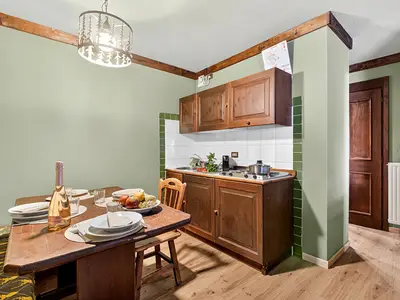 Küche und Essbereich