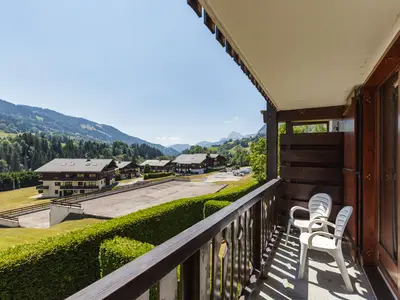 Balkon mit Bergblick