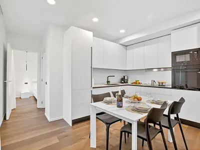 Küche und Essbereich