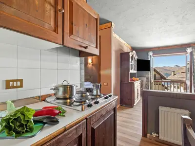 Küche und Essbereich