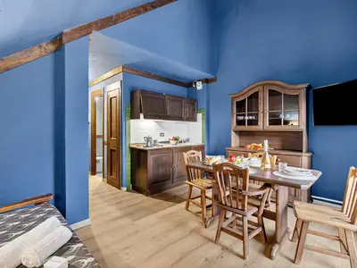 Küche und Essbereich