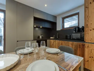 Küche und Essbereich