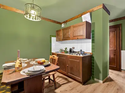 Küche und Essbereich