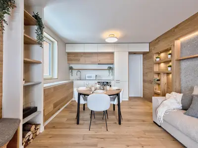 Küche und Essbereich