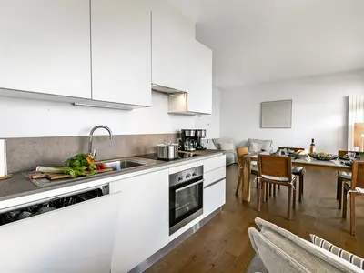 Küche und Essbereich