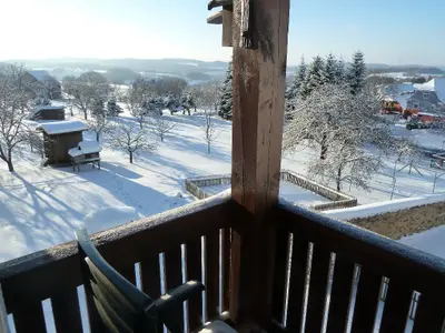 Balkon Winter